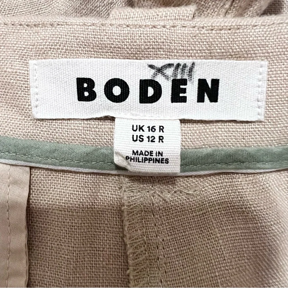Boden Westbourne Linen Trousers Wide Leg Pants Women’s 100% Linen - Picture 4 of 11